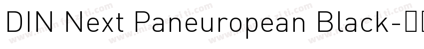 DIN Next Paneuropean Black字体转换